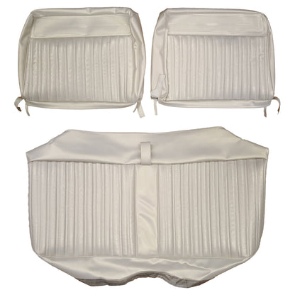67 CORONET 440 SPLIT BENCH UPHOLSTERY - PEARL WHITE