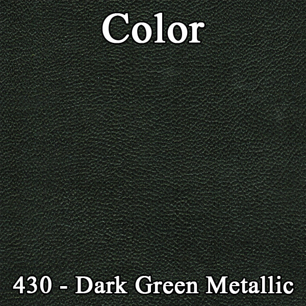 68 SATELLITE/ROADRUNNER "DECOR" HARDTOP REAR UPHOLSTERY - LIGHT GREEN/DARK GREEN