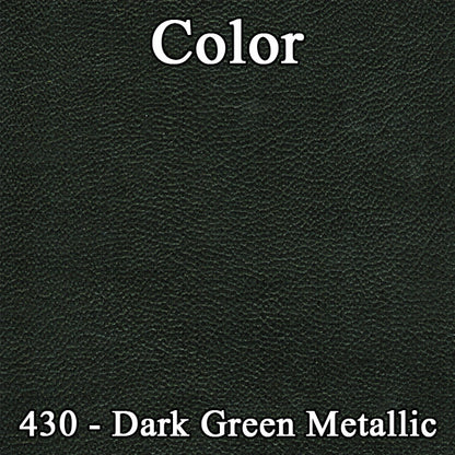 68 SATELLITE/ROADRUNNER "DECOR" HARDTOP REAR UPHOLSTERY - LIGHT GREEN/DARK GREEN