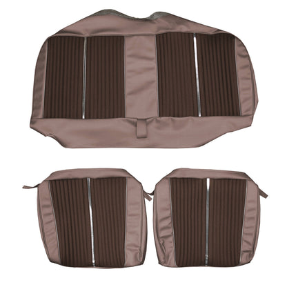 64 FURY CONVERTIBLE REAR UPHOLSTERY - DARK COPPER/COPPER