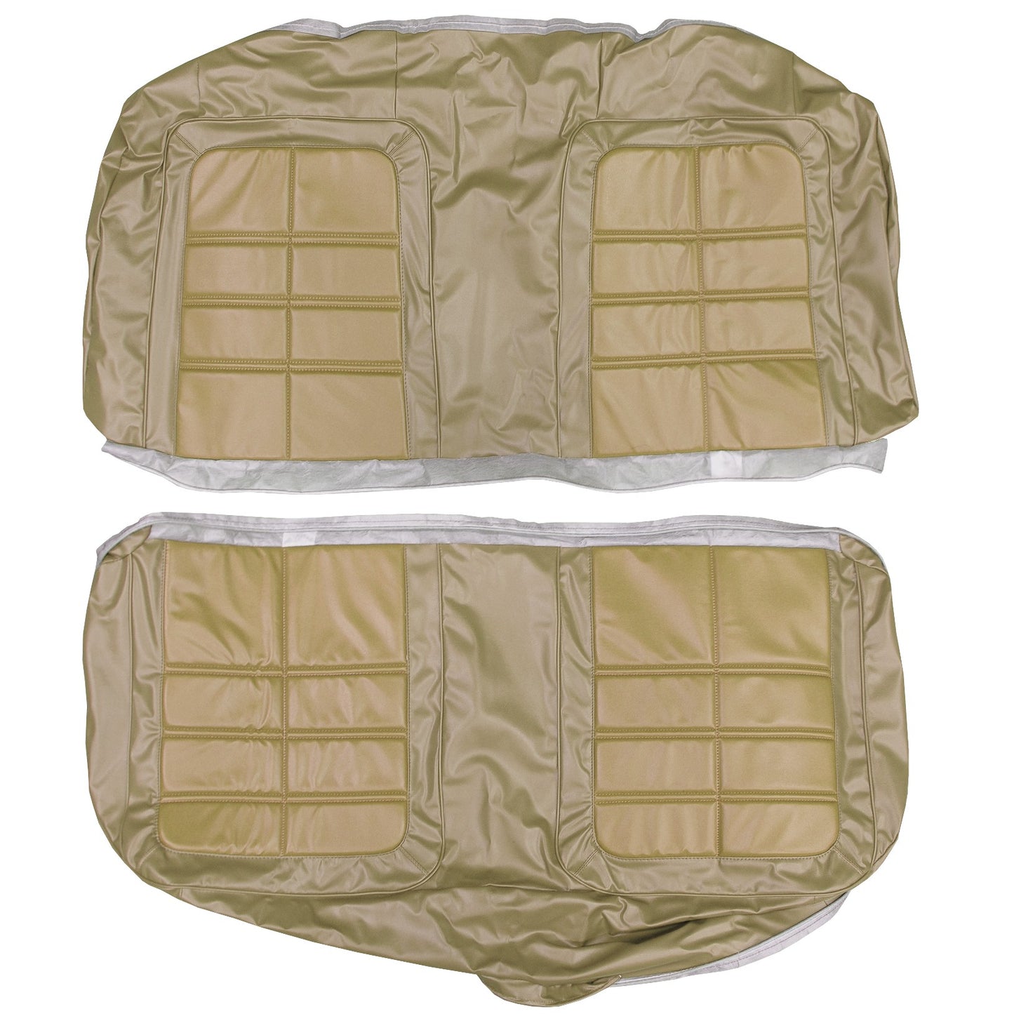 66 DART GT HARDTOP REAR UPHOLSTERY - GINGER/GOLD